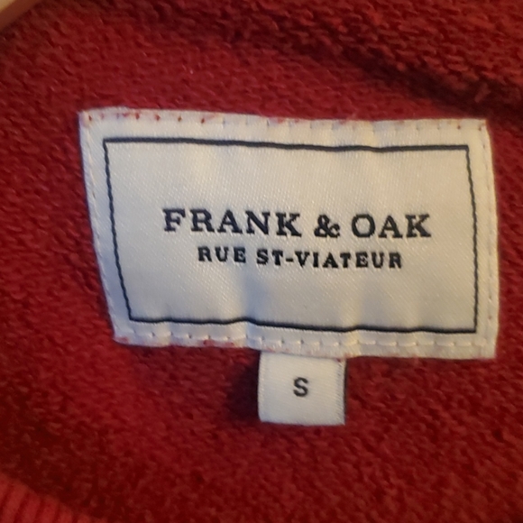Frank and Oak Red St. Moritz Sweatshirt - Picture 3 of 7